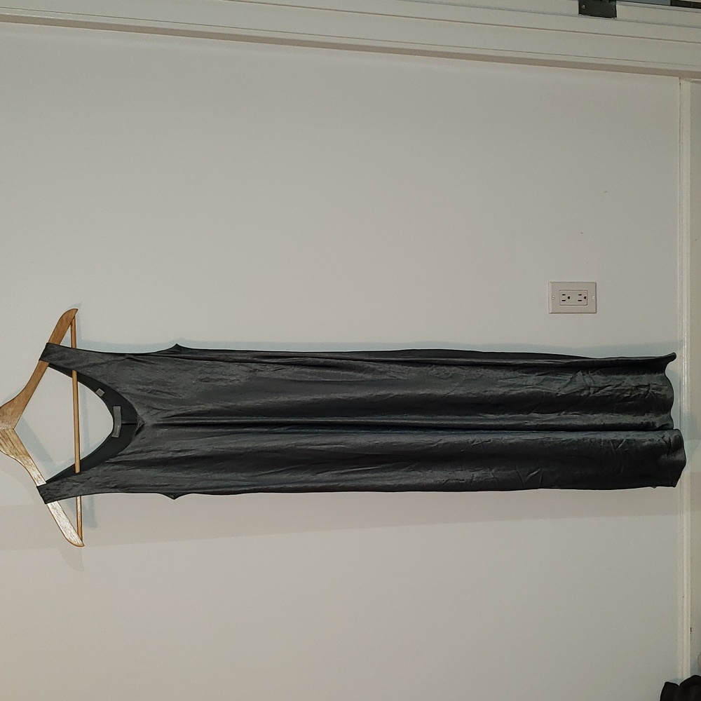 Vince Bias Scoop Neck Dress, Pine, Small - Picture 3 of 6
